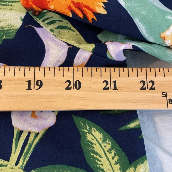 Entro Tropical Print Swim Cover Up Shift Dress Size Large - Picture 4 of 6